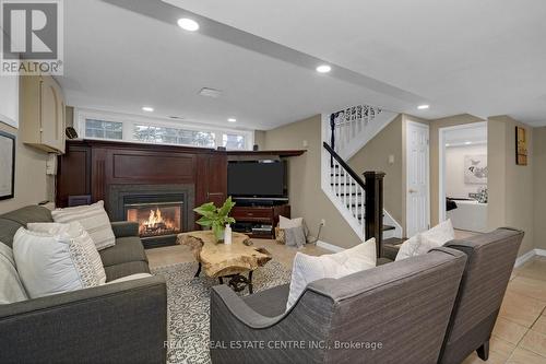 23 Woolen Mill Lane, Erin, ON - Indoor Photo Showing Living Room With Fireplace