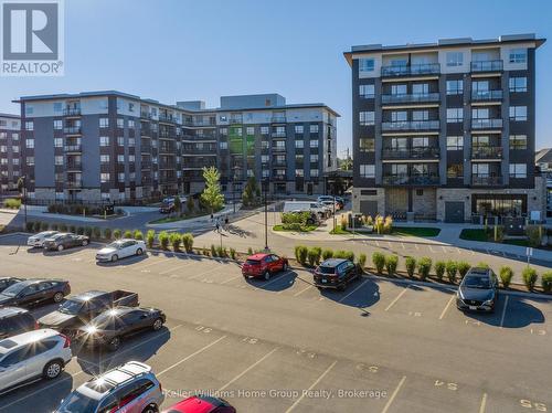 418 - 251 Northfield Drive E, Waterloo, ON - Outdoor With Balcony With Facade