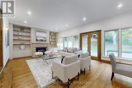 54 Plymbridge Road, Toronto, ON - Indoor Photo Showing Living Room With Fireplace