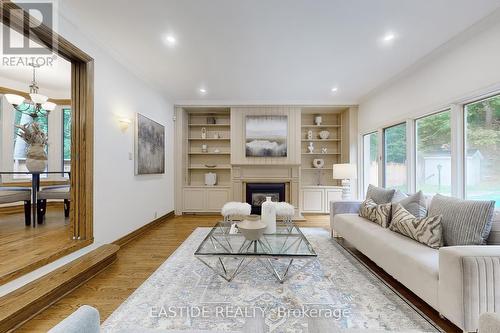 54 Plymbridge Road, Toronto, ON - Indoor Photo Showing Living Room With Fireplace