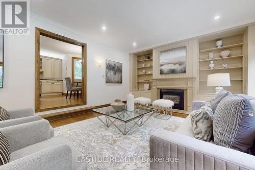 54 Plymbridge Road, Toronto, ON - Indoor Photo Showing Living Room With Fireplace