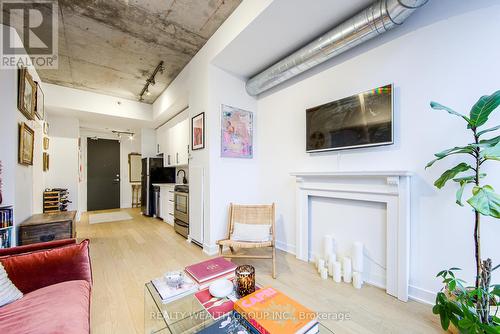 213 - 60 Bathurst Street, Toronto, ON - Indoor Photo Showing Living Room With Fireplace