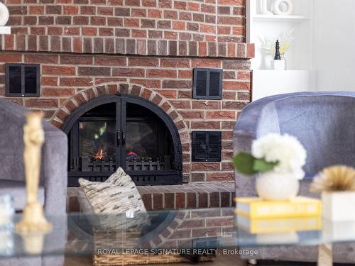 738 Edgewood Rd, Pickering, ON - Indoor Photo Showing Living Room With Fireplace