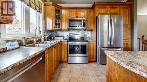 41 Solomon Close, Bay Bulls, NL - Indoor Photo Showing Kitchen With Double Sink