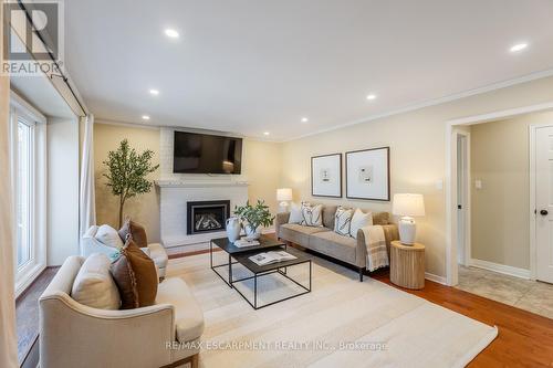 1275 Montrose Abbey Drive, Oakville, ON - Indoor Photo Showing Living Room With Fireplace