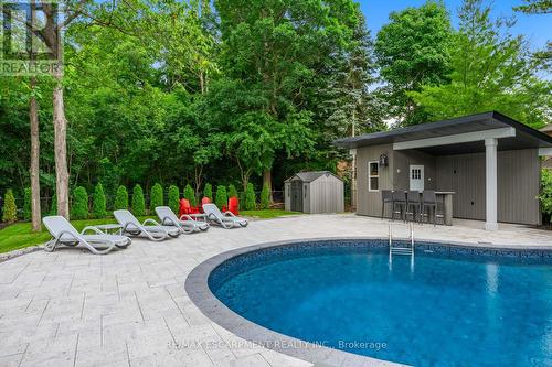 1275 Montrose Abbey Drive, Oakville, ON - Outdoor With In Ground Pool With Backyard