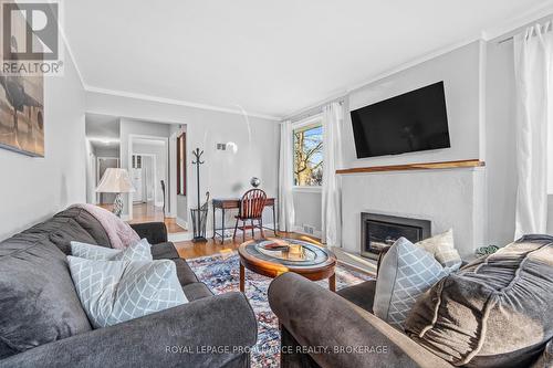 4 Strathcona Crescent, Kingston (West Of Sir John A. Blvd), ON - Indoor Photo Showing Living Room With Fireplace