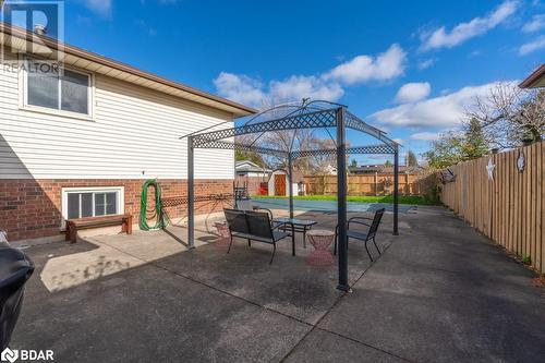 View of patio / terrace with a storage shed - 47 Westfield Drive, St. Catharines, ON - Outdoor