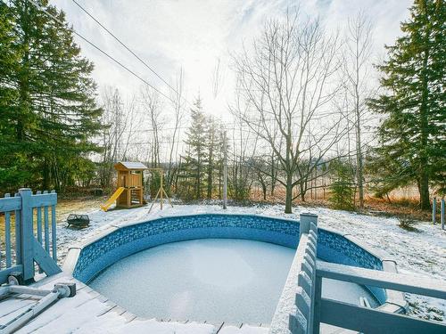 Pool - 1273 Rue Des Sorbiers, Prévost, QC - Outdoor With Above Ground Pool With Backyard