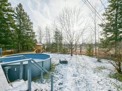 Backyard - 1273 Rue Des Sorbiers, Prévost, QC - Outdoor With Above Ground Pool