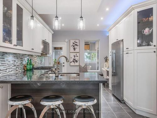 76 Wiley Ave, Toronto, ON - Indoor Photo Showing Kitchen With Upgraded Kitchen