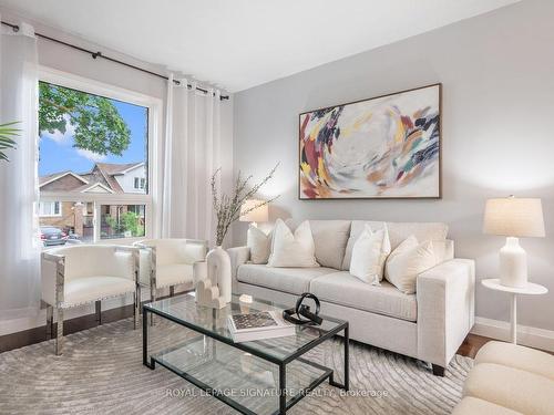 76 Wiley Ave, Toronto, ON - Indoor Photo Showing Living Room