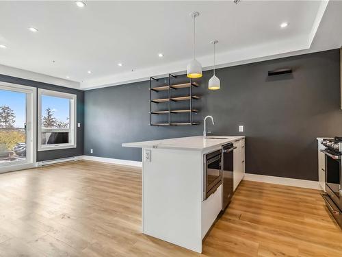 203-835 Dunsmuir Rd, Esquimalt, BC - Indoor Photo Showing Kitchen With Stainless Steel Kitchen With Upgraded Kitchen