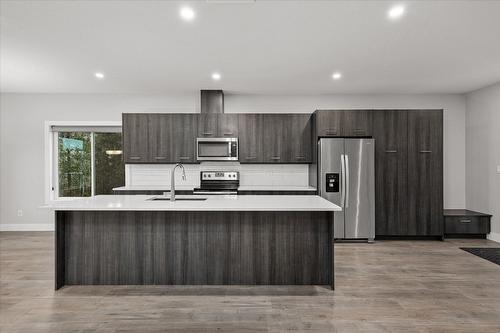 3737 Inverness Road, West Kelowna, BC - Indoor Photo Showing Kitchen With Stainless Steel Kitchen With Upgraded Kitchen