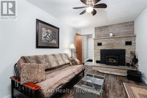 490 Saddler Street E, West Grey (Durham), ON - Indoor Photo Showing Living Room With Fireplace