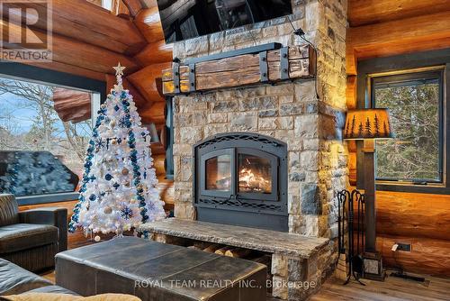 206 Dunfords Lane, Trent Hills, ON - Indoor Photo Showing Living Room With Fireplace