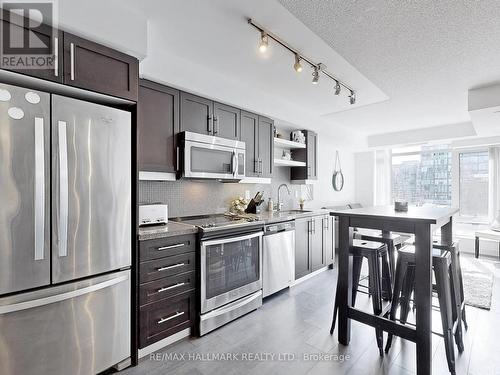 517 - 525 Adelaide Street W, Toronto, ON - Indoor Photo Showing Kitchen With Stainless Steel Kitchen With Upgraded Kitchen