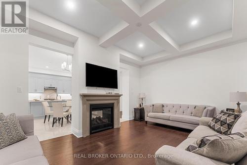 17 Brant Drive, Vaughan, ON - Indoor Photo Showing Living Room With Fireplace