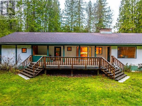 Back of house - 1557 Nichol Road, Revelstoke, BC - Outdoor With Deck Patio Veranda