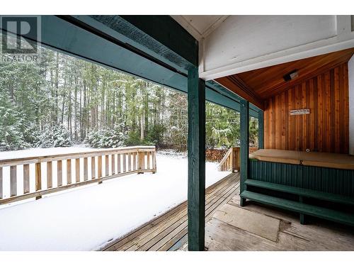 Back deck - 1557 Nichol Road, Revelstoke, BC -  With Exterior