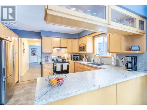 4315 Rainbow Drive, Canim Lake, BC - Indoor Photo Showing Kitchen With Double Sink