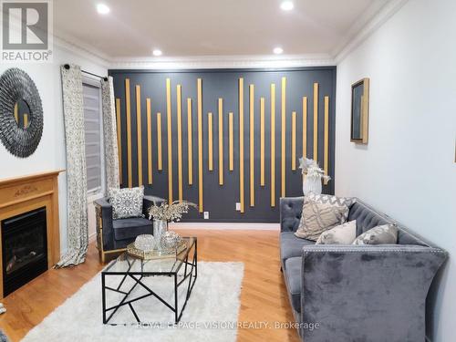 167 Golden Meadow Drive, Markham, ON - Indoor Photo Showing Living Room With Fireplace