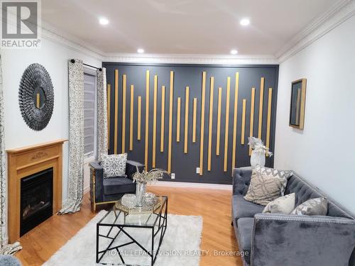 167 Golden Meadow Drive, Markham, ON - Indoor Photo Showing Living Room With Fireplace