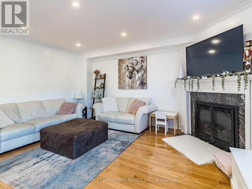 61 Keeble Crescent, Ajax, ON - Indoor Photo Showing Living Room With Fireplace