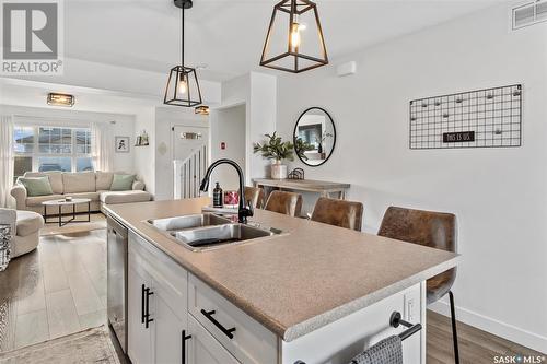 734 Kolynchuk Court, Saskatoon, SK - Indoor Photo Showing Kitchen With Double Sink