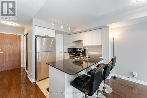 1210 - 33 Elm Drive, Mississauga, ON - Indoor Photo Showing Kitchen With Stainless Steel Kitchen With Double Sink