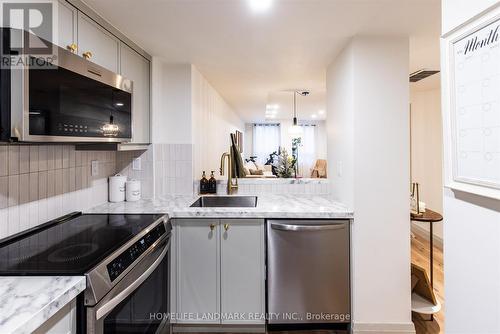 201 - 9 Greenbriar Road, Toronto, ON - Indoor Photo Showing Kitchen