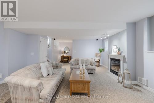 46 Greenway Boulevard, St. Thomas, ON - Indoor Photo Showing Living Room With Fireplace