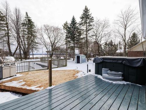 Hot tub - 352 Route 132, Sainte-Barbe, QC - Outdoor With Deck Patio Veranda