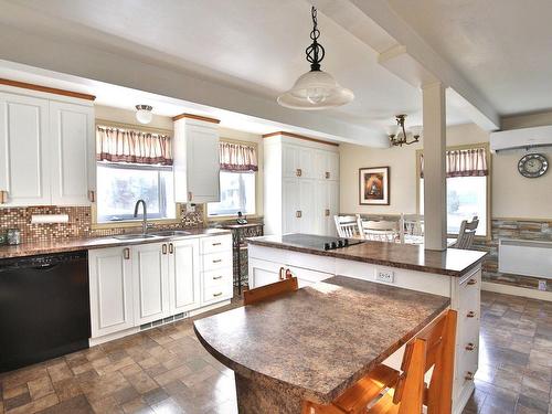 Cuisine - 1671 Rg St-Édouard, Saint-Simon, QC - Indoor Photo Showing Kitchen With Double Sink