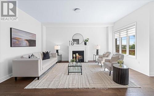 1369 Blackmore Street, Innisfil, ON - Indoor Photo Showing Living Room With Fireplace