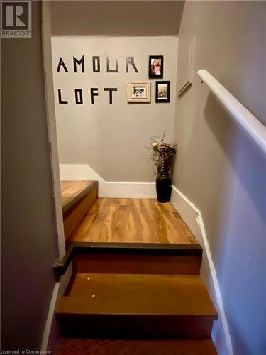 Stairway with hardwood / wood-style floors - 507 Victoria Street N Unit# 2, Kitchener, ON - Indoor Photo Showing Other Room