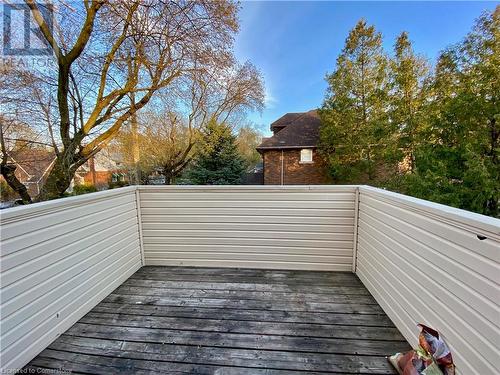 View of wooden deck - 507 Victoria Street N Unit# 2, Kitchener, ON - Outdoor