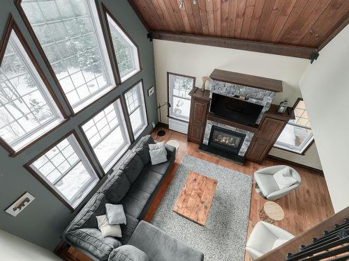 Salon - 270 Rue Des Agates, Saint-Côme, QC - Indoor Photo Showing Living Room With Fireplace