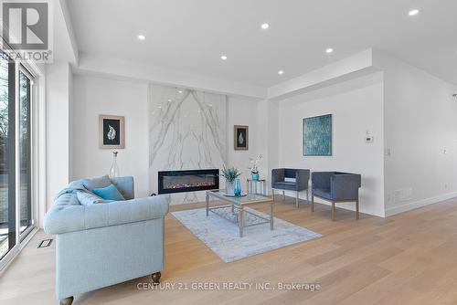 67 Bexhill Avenue, Toronto, ON - Indoor Photo Showing Living Room With Fireplace