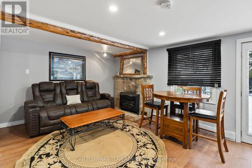 19 Burnett Shore Road, Kawartha Lakes, ON - Indoor Photo Showing Living Room With Fireplace