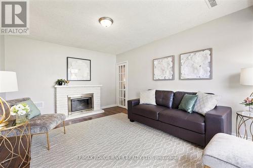 3346 Courtice Road, Clarington (Courtice), ON - Indoor Photo Showing Living Room With Fireplace