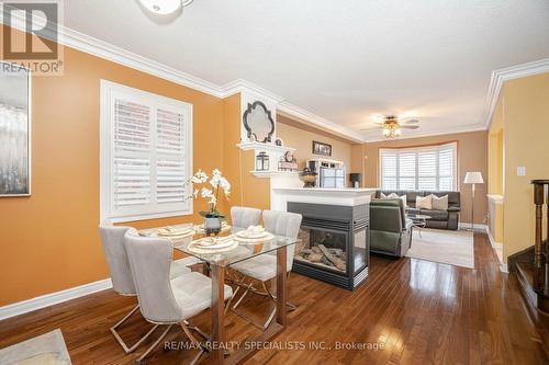 37 Everingham Circle, Brampton, ON - Indoor Photo Showing Dining Room With Fireplace