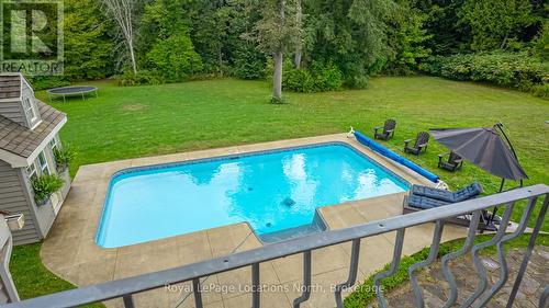 787517 Grey 13 Road, Blue Mountains, ON - Outdoor With In Ground Pool With Deck Patio Veranda With Backyard