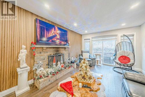 36 Milner Crescent, Ajax, ON - Indoor Photo Showing Living Room With Fireplace