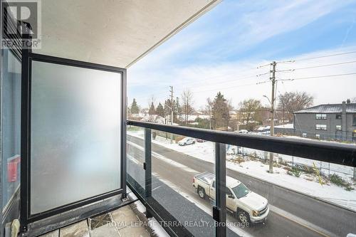 208 - 1401 O'Connor Drive, Toronto, ON - Outdoor With Balcony With Exterior