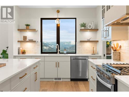 82 Twin Lakes Road, Enderby, BC - Indoor Photo Showing Kitchen With Upgraded Kitchen