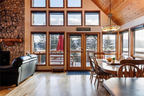 9434 Hodges Road, Vernon, BC - Indoor Photo Showing Dining Room With Fireplace