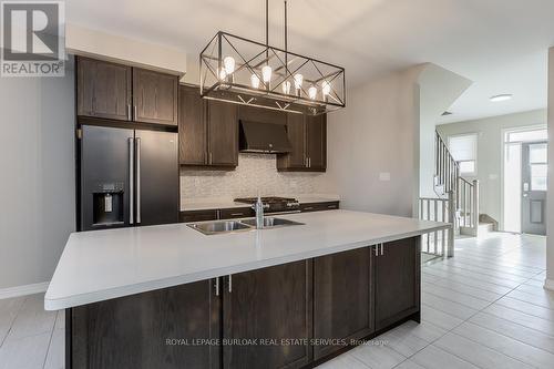 219 Skinner Road, Hamilton, ON - Indoor Photo Showing Kitchen With Double Sink With Upgraded Kitchen