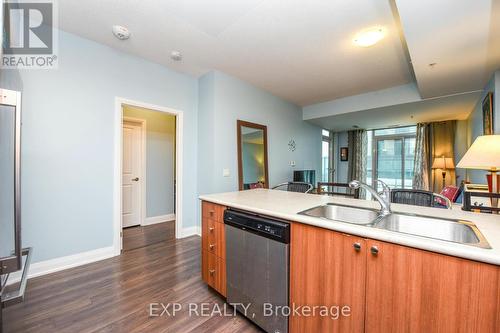 208 - 65 Yorkland Boulevard, Brampton, ON - Indoor Photo Showing Kitchen With Double Sink