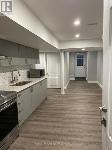 Bsmt - 19 Clockwork Drive, Brampton, ON - Indoor Photo Showing Kitchen With Double Sink